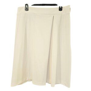 10.NWT - Worthington Ivory a-line pleated skirt Size 16